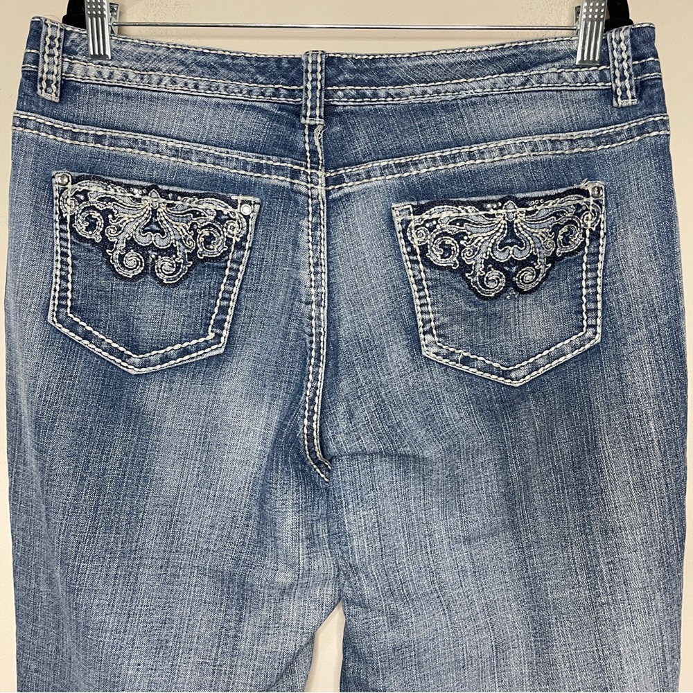 WOMEN’S VINTAGE Capri Jeans with Embellished Pockets, 14W - Picture 7 of 10